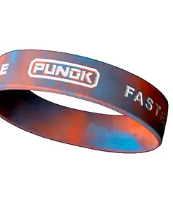 19mm Punok rød-blå silikonearmbånd