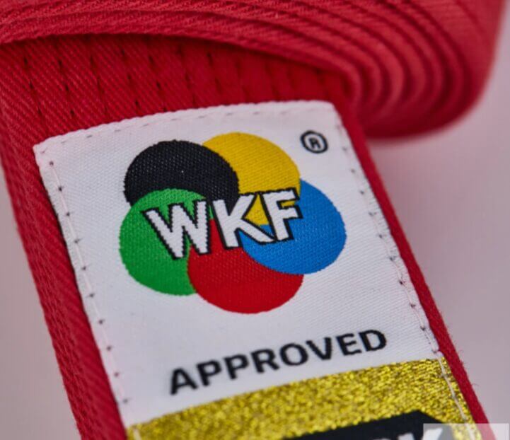 Punok Kata WKF konkurrencebælte - rød eller blå - WKF 4 Punok Kata WKF konkurrencebælte - Rød