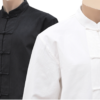 Traditionel «Tangzhuang»-bluse med lange ærmer – bomuld