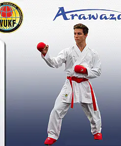 Kimono Arawaza Kumite Deluxe Evo WUKF - Rød eller hvid