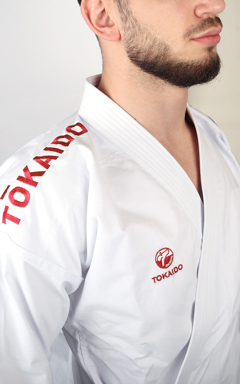 Kimono Karate Tokaido Kata Master Sen Première League - WKF 4 Kimono Karate Tokaido Kata Master Sen Première League - WKF rød