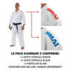 Kimono Kata KAMINARI X Pack SMAI - WKF 24 Kimono Kata KAMINARI X Pack SMAI
