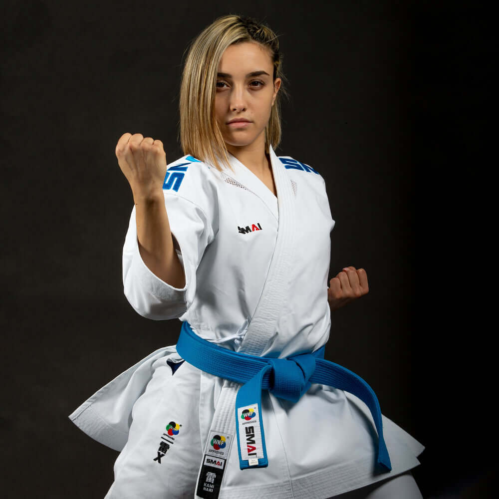 Kimono Kata KAMINARI X Pack SMAI - WKF 15 Kimono Kata KAMINARI X Pack SMAI - WKF blå