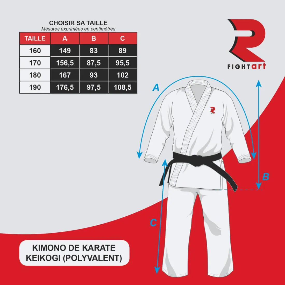 Karatetræning i karatedragt - Model Keikogi Limited Edition GANO - Fight-Art størrelse
