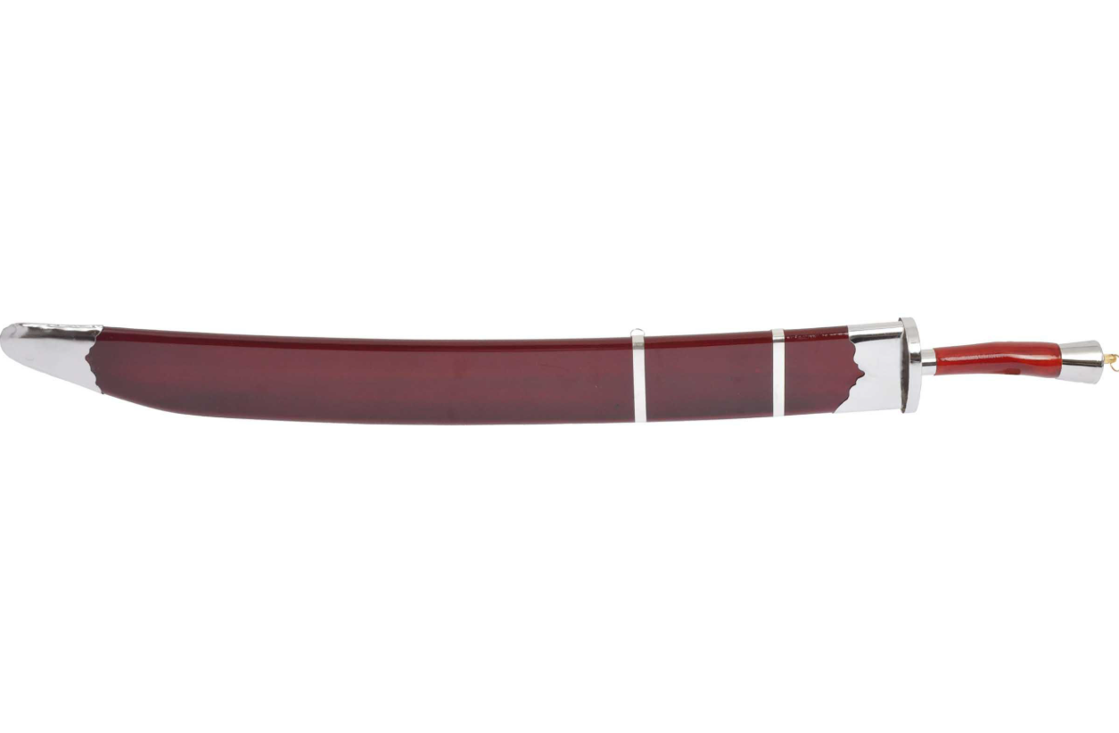 Tai Ji-sværd – Tai Chi – Luksusudgave – Semistift blad (Copie) (Copie) (Copie) (Copie) (Copie) (Copie) (Copie) (Copie) (Copie) 5 Sabre d'entraînement semi-flexible fourreau rouge argenté