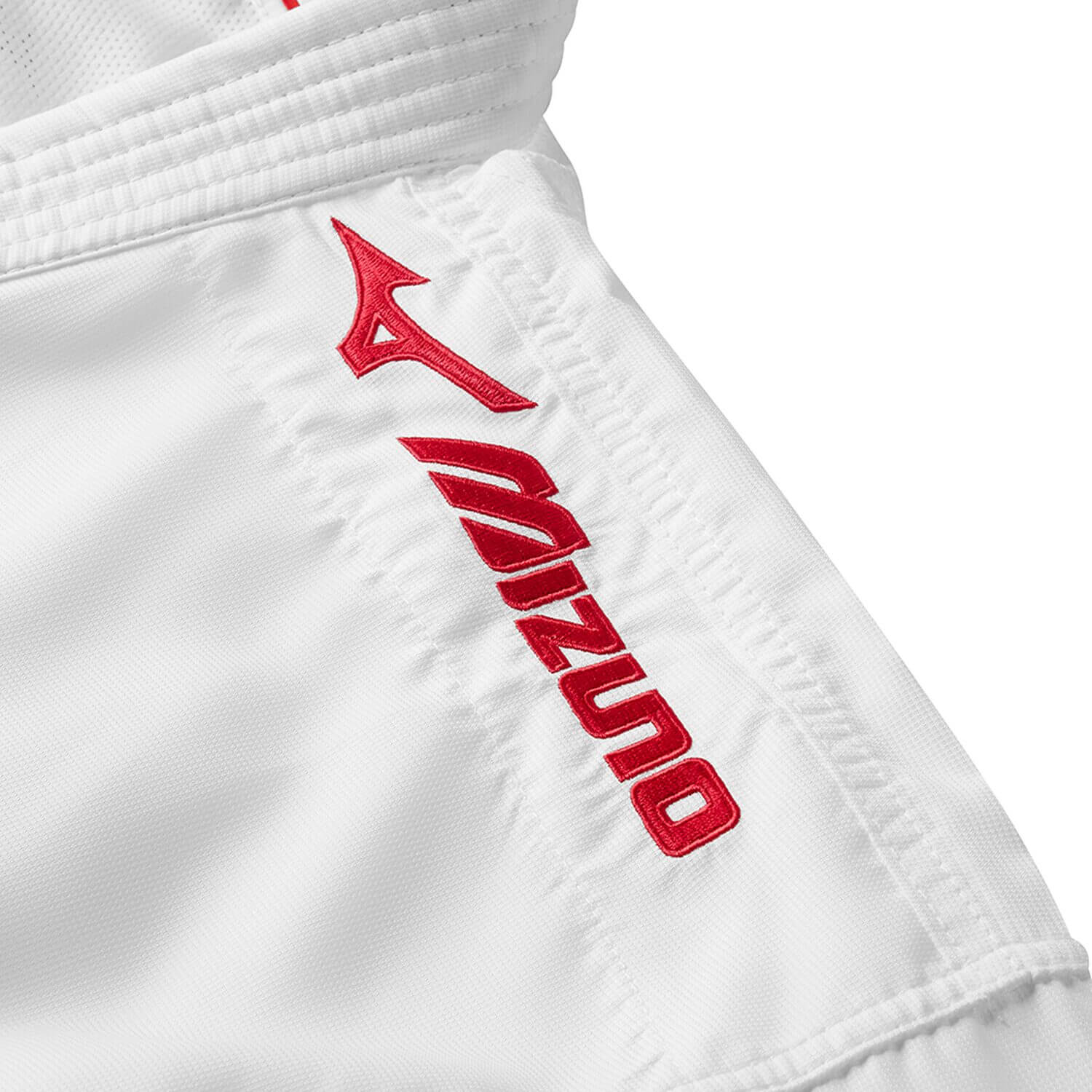 Mizuno broderet Tôshi WKF kumite karate jakke 8 Broderet Tôshi WKF Mizuno kumite karate jakke rød