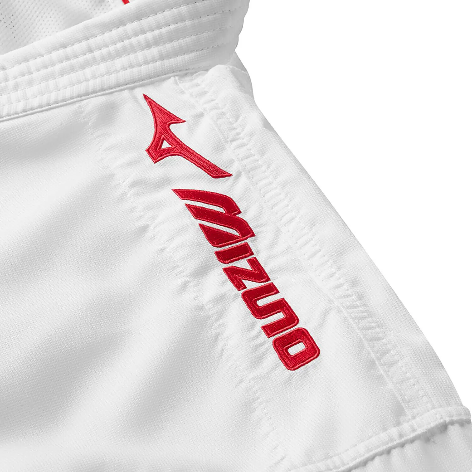 Broderet Tôshi WKF Mizuno kumite karate jakke rød
