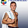 Kimono Arawaza Kumite Deluxe Evo Premier League rød/blå WKF 13 Arawaza