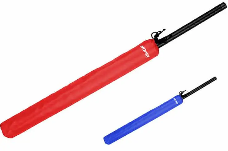 Officiel Yoseikan Tchobo stick-skum-reversibel Kwon karate-gi-rød-blå