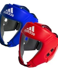 Adidas amatørboksekonkurrencehjelm blå eller rød