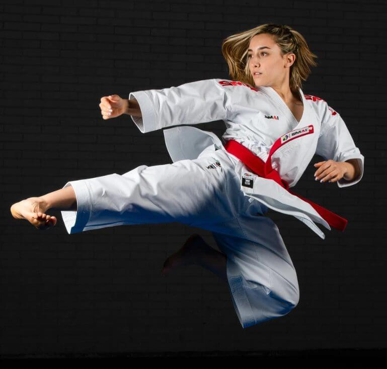 SMAI Premium Karate Kata Bælte - WKF 6 belt-of-karate-kata-premium-smai-wkf-r