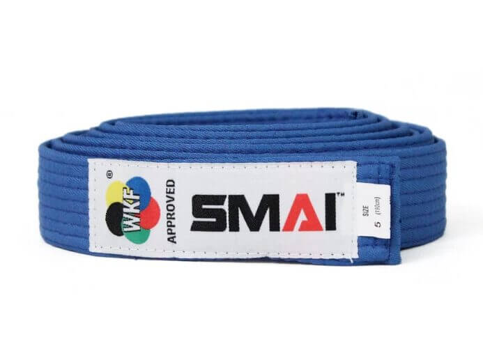 Kumite Style Karate Bælte SMAI - WKF 4 karate-style-bælte-kumite-smai-wkf-blå