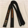 Hirota Satin karate sort bælte - Ekstra stor