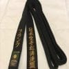 Hirota YOHACHI sort karatebælte 100% bomuld - Extra Large
