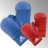 Adidas karatehandsker med tommelfinger - blå eller rød - WKF