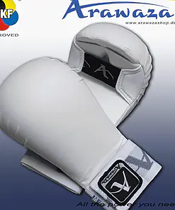 Arawaza karatehandsker - PU - hvid