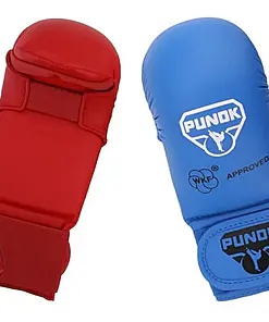 Punok WKF Kumite Karate Handsker - Blå eller rød