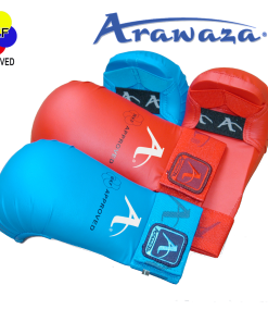 Arawaza karatehandsker blå eller rød - WKF
