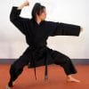 Kamikaze BASIC BLACK kimono jakke til karate - Sort 22 karatedragt