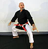Kimono Kamikaze KOBUDO Sort jakke only-kokutsu-dachi-tonfa