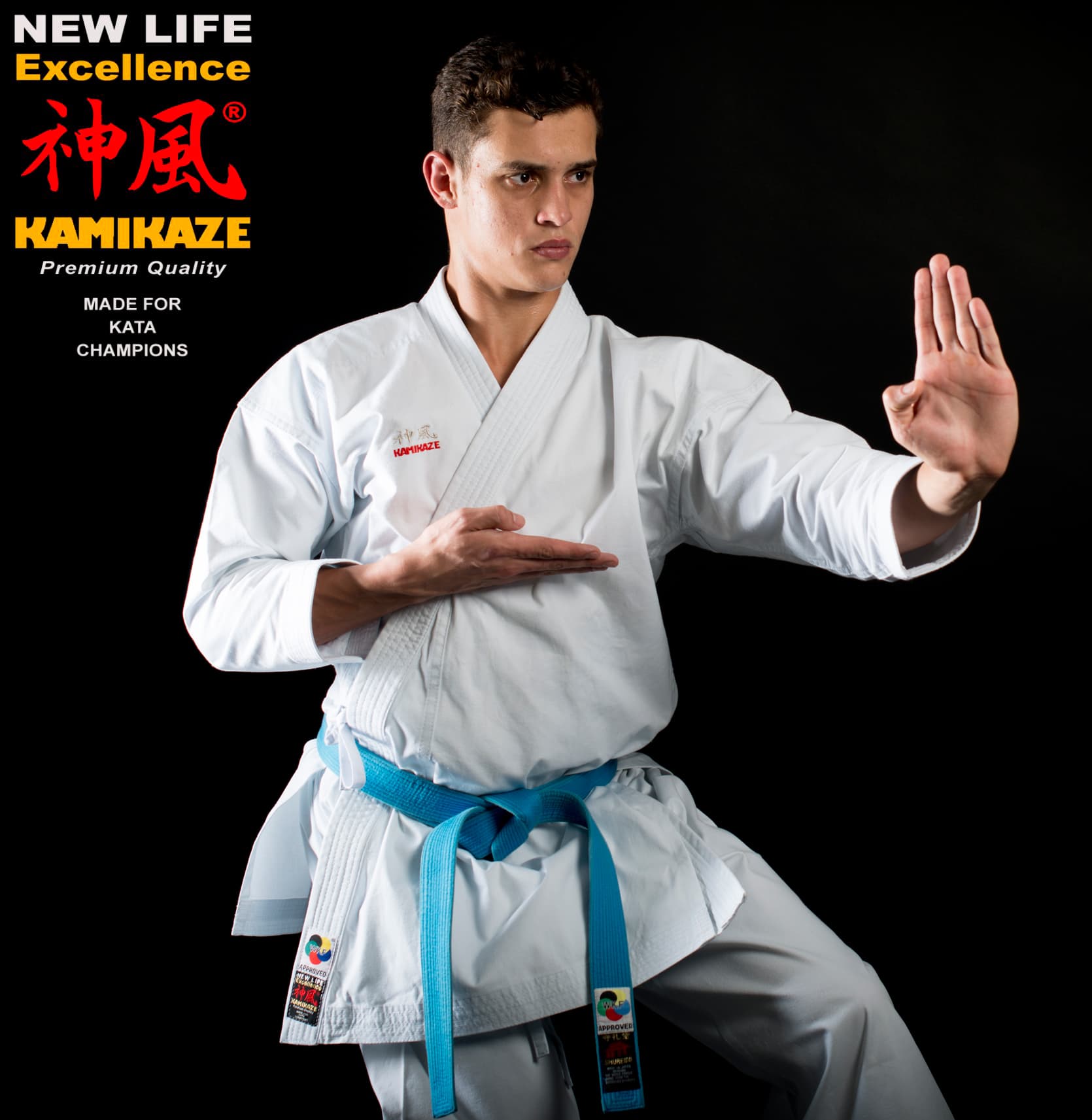 Karatedragt Kamikaze New Life Excellence 3 kimono karate kamikaze new life excellence karategi