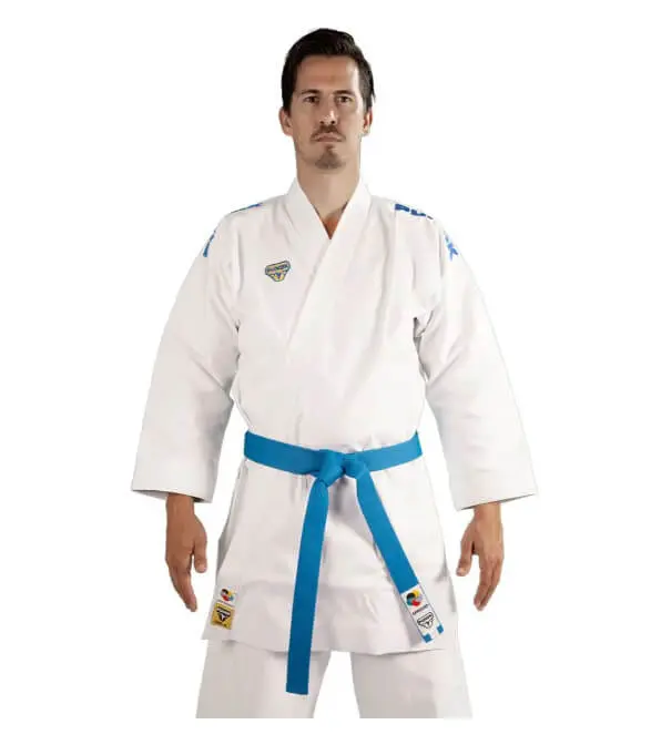 Karatedragt Punok WKF Competition Gold Kata - Kombisæt 3 stk. 7 karatedragt