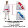 Kimono kumité Inazuma Pack SMAI - WKF 14 kimono-kumite-inazuma-pakke-smai-wkf-