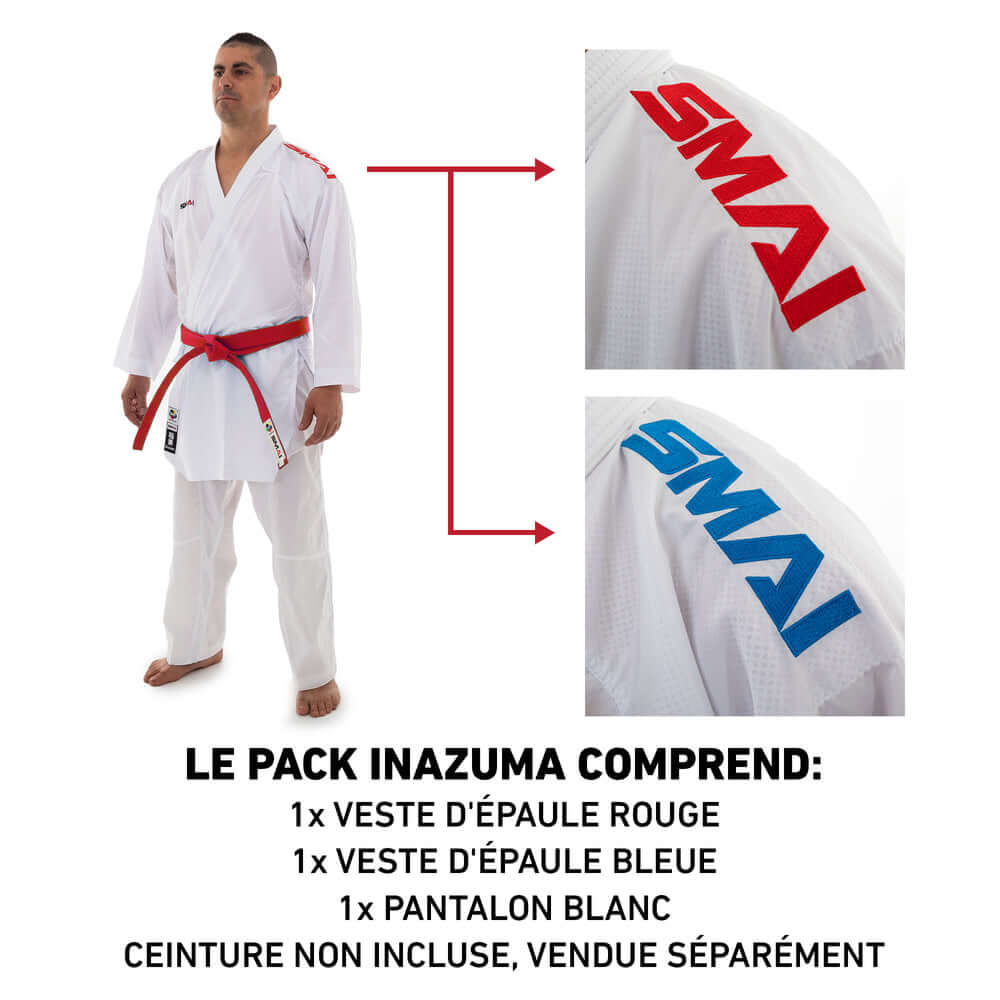 Kimono kumité Inazuma Pack SMAI - WKF 4 kimono-kumite-inazuma-pakke-smai-wkf-