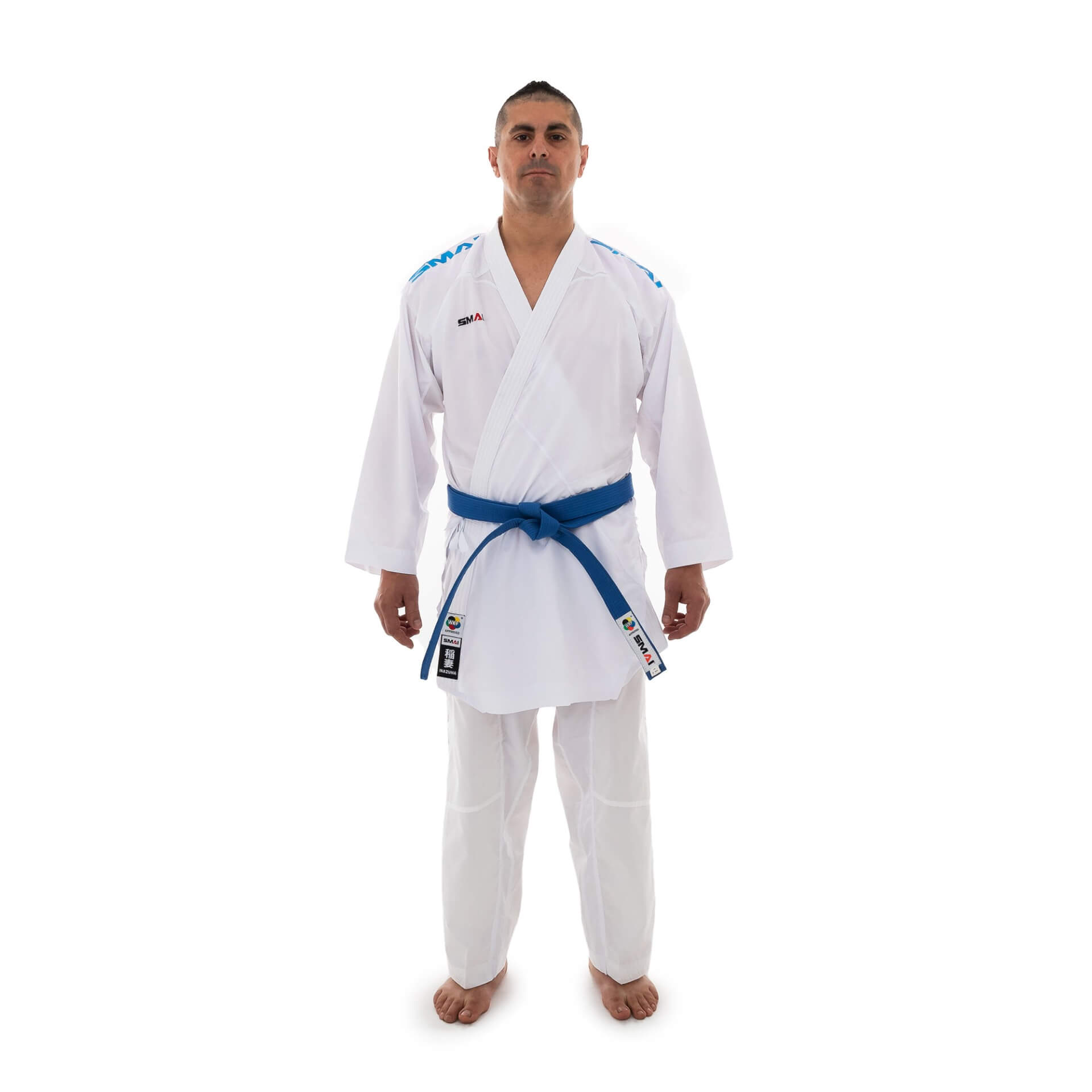 Kimono kumité Inazuma Pack SMAI - WKF 7 kimono-kumite-inazuma-pakke-smai-wkf-blå