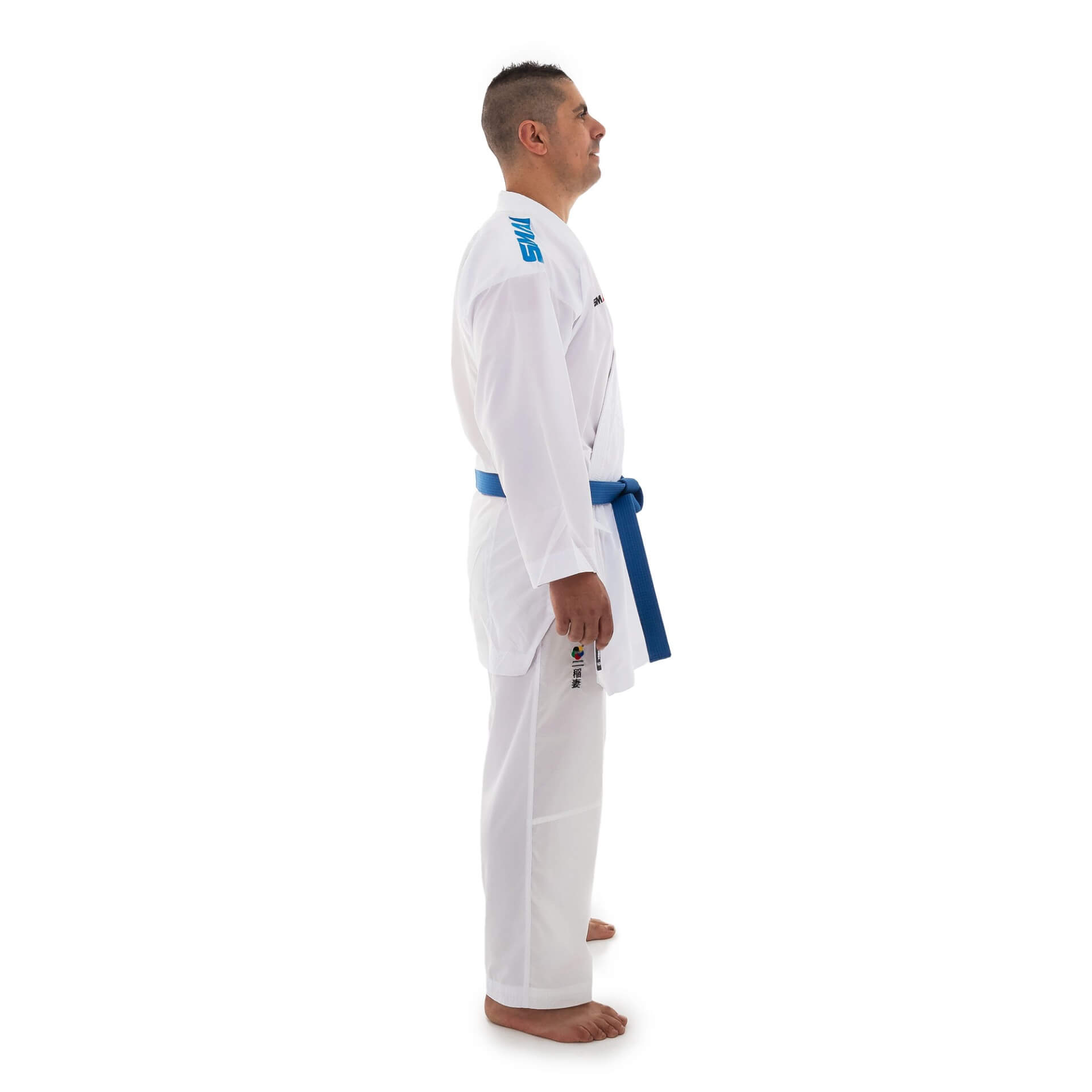 Kimono kumité Inazuma Pack SMAI - WKF 8 kimono-kumite-inazuma-pakke-smai-wkf-coté-blue