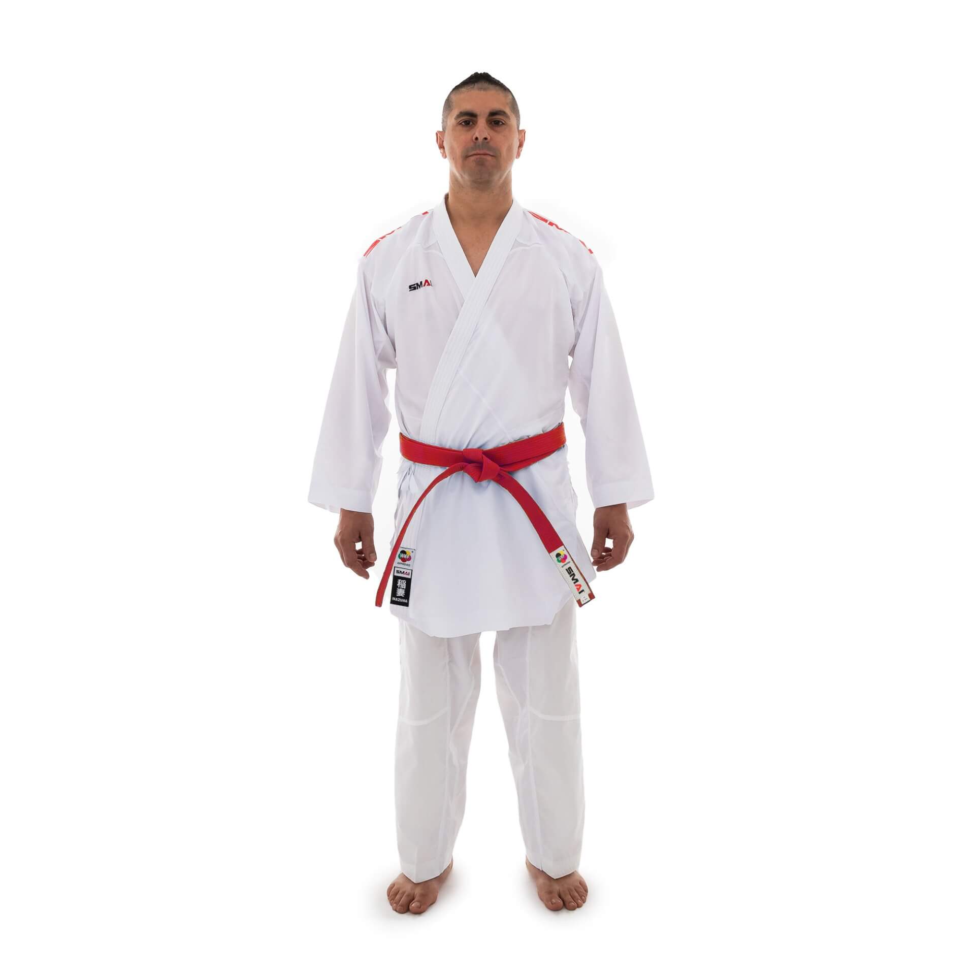 Kimono kumité Inazuma Pack SMAI - WKF 5 kimono-kumite-inazuma-pakke-smai-wkf-rød