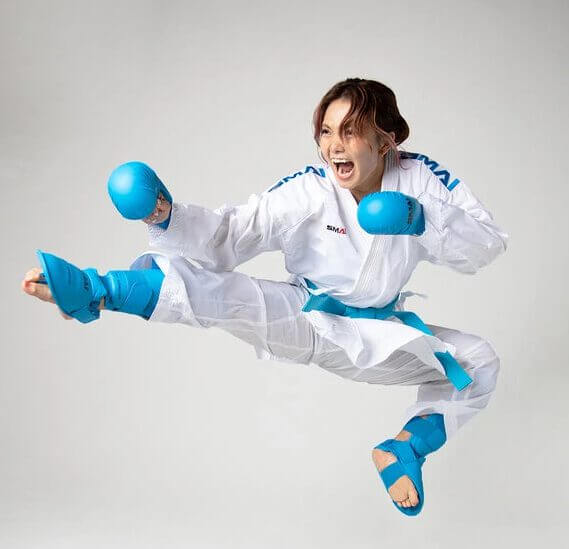 SMAI Karate skinnebens- og fodbeskytter - WKF 10 skinnebens- og karate-fodbeskyttere-smai-wkf-model