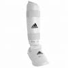 Adidas karate skinnebens- og fodbeskyttere - hvid - WKF 8 Adidas