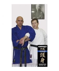 GOSHIN Kamikaze kimono jakke - Blå-arm-clef